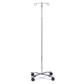 6081 Nova I.V. Pole, With 2-Hook Attachment