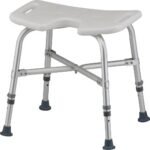 9051 Nova Heavy Duty Bath Chair with Hygienic cutout (500 Lbs Weight Capacity)