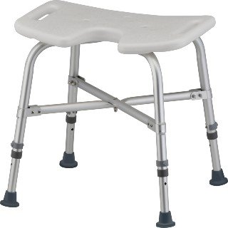 9051 Nova Heavy Duty Bath Chair with Hygienic cutout (500 Lbs Weight Capacity)