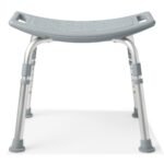G2-202KX1 Medline Shower Chair without Back (400 Lbs Weight Capacity)