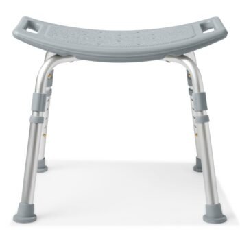 G2-202KX1 Medline Shower Chair without Back (400 Lbs Weight Capacity)