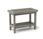 G2-500X1 Medline Aluminum and Faux Wood Bath Bench (200 Lbs Weight Capacity) 24"W x 12"D x 18"H