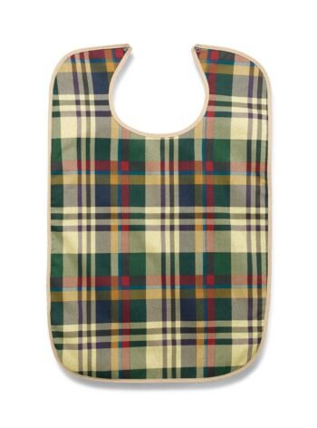 MDTAB4133PLD Medline Tartan Print Bib w/Snap