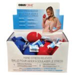 SB-SKR-24CTM OBUSFORME Hand Stress Reliever Ball (Blue or Red)