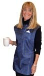 2530-Plaid Tidy Top Dignified Dining Wear Bib Reversible (34"x17") - Plaid